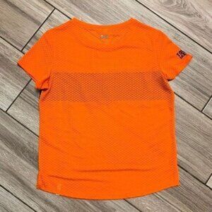 Under Armour Workout Shirt Orange Women‎ Medium Run (G-30)